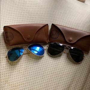 Bundle of 2 USED Rayban Aviators